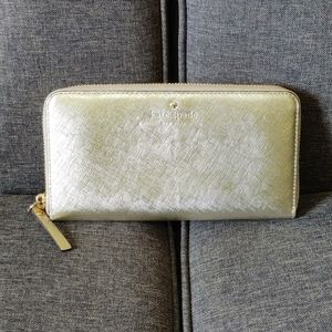 Kate Spade Gold Continental Wallet